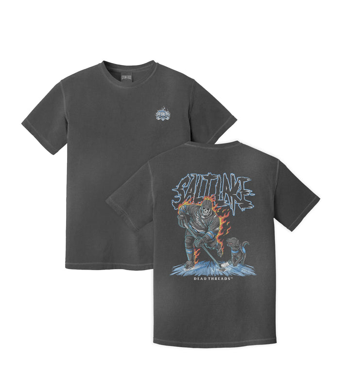 SALT LAKE HOCKEY - “3 SKULL” PREMIUM T - SHIRT – T-Shirt – Dead Threads Apparel