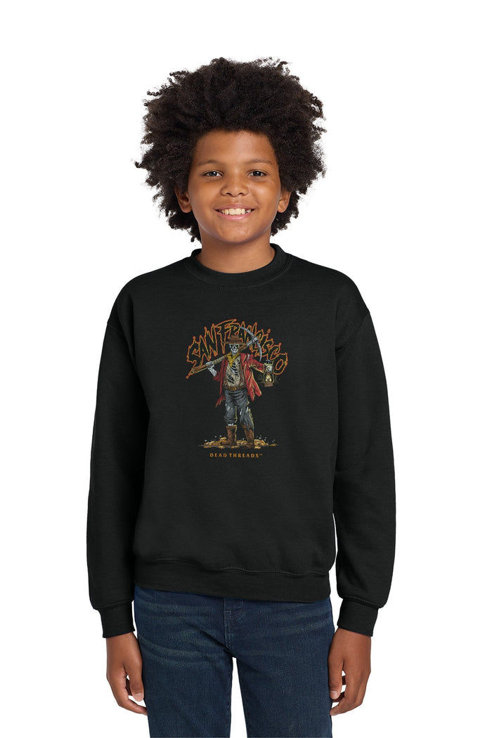 SAN FRANCISCO FOOTBALL v2 KIDS CREWNECK SWEATSHIRT – Kids clothes – Dead Threads Apparel