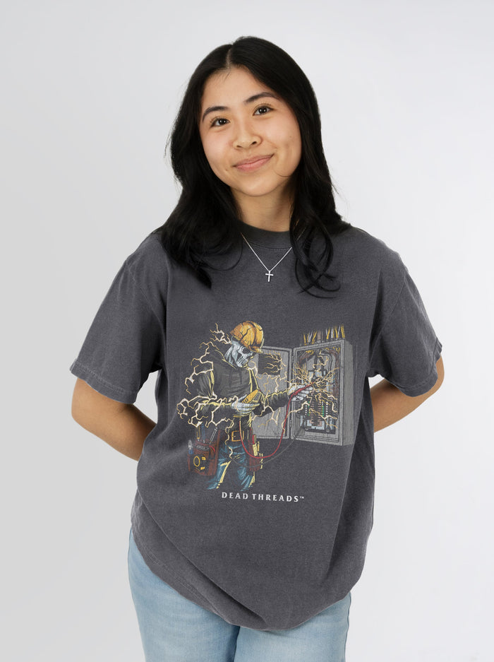 SKELETAL SPARKY v2 – T-Shirt – Dead Threads Apparel
