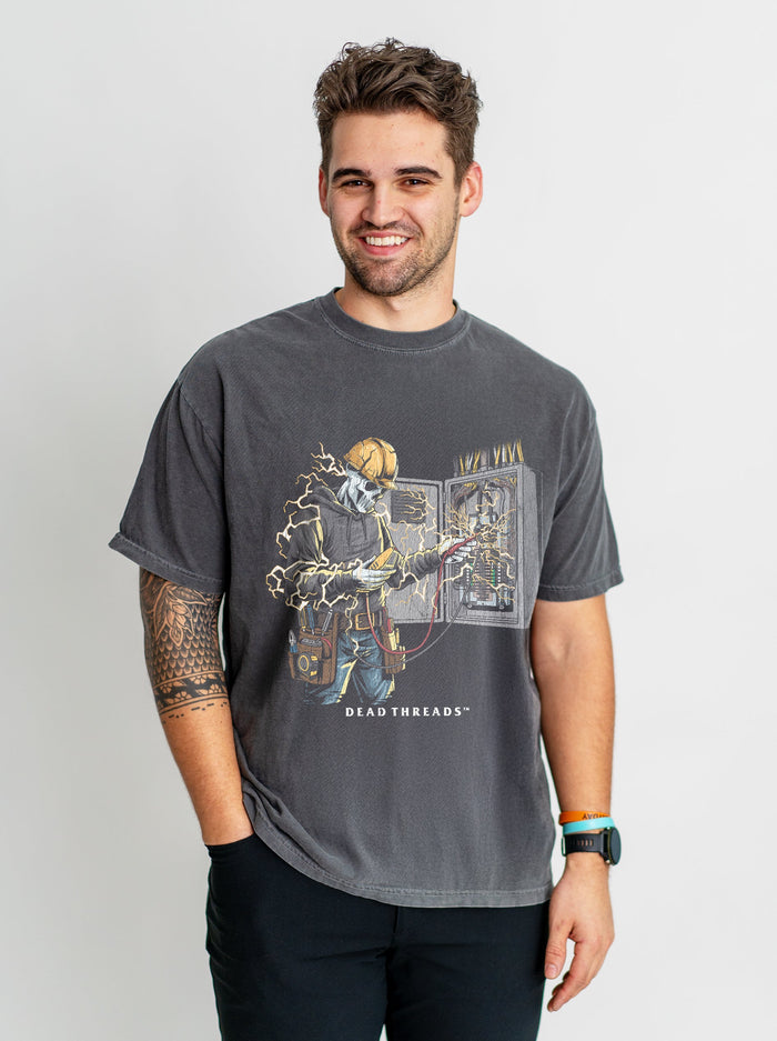 SKELETAL SPARKY v2 – T-Shirt – Dead Threads Apparel