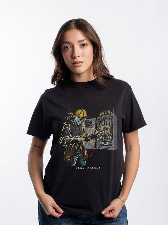 SKELETAL SPARKY v2 – T-Shirt – Dead Threads Apparel