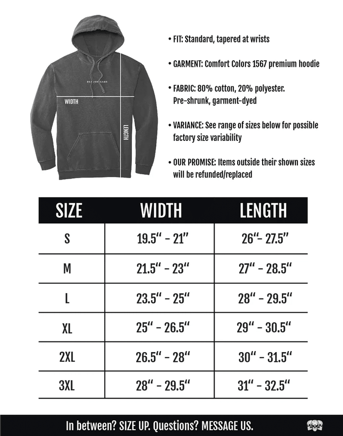 SUGAR MAMA - “DT ESSENTIAL" HOODIE – Hoodie – Dead Threads Apparel
