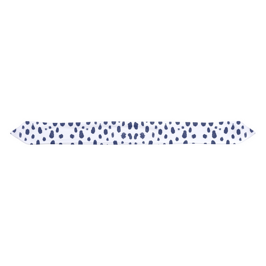 Spots on Spots (Navy) Baby Headband