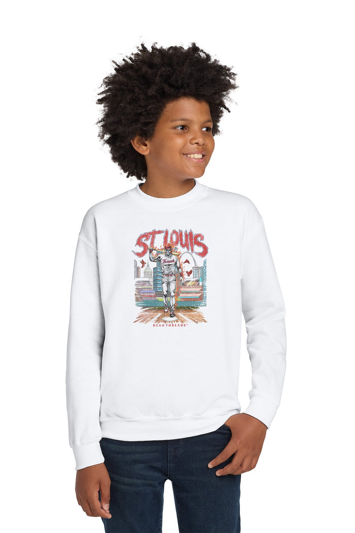 ST. LOUIS BASEBALL KIDS CREWNECK SWEATSHIRT – Kids clothes – Dead Threads Apparel