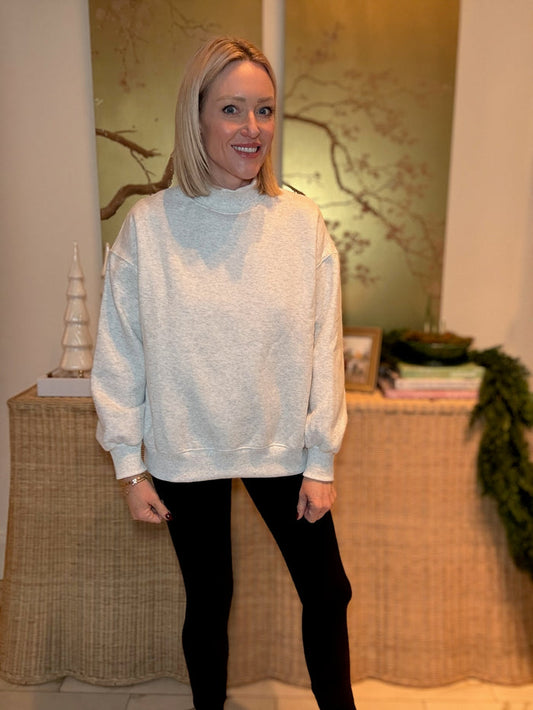 Tonya Mock Neck Sweatshirt