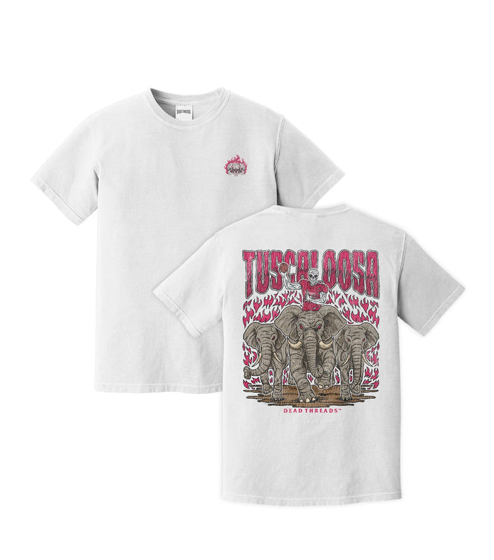 TUSCALOOSA FOOTBALL - “3 SKULL” PREMIUM T - SHIRT – T-Shirt – Dead Threads Apparel