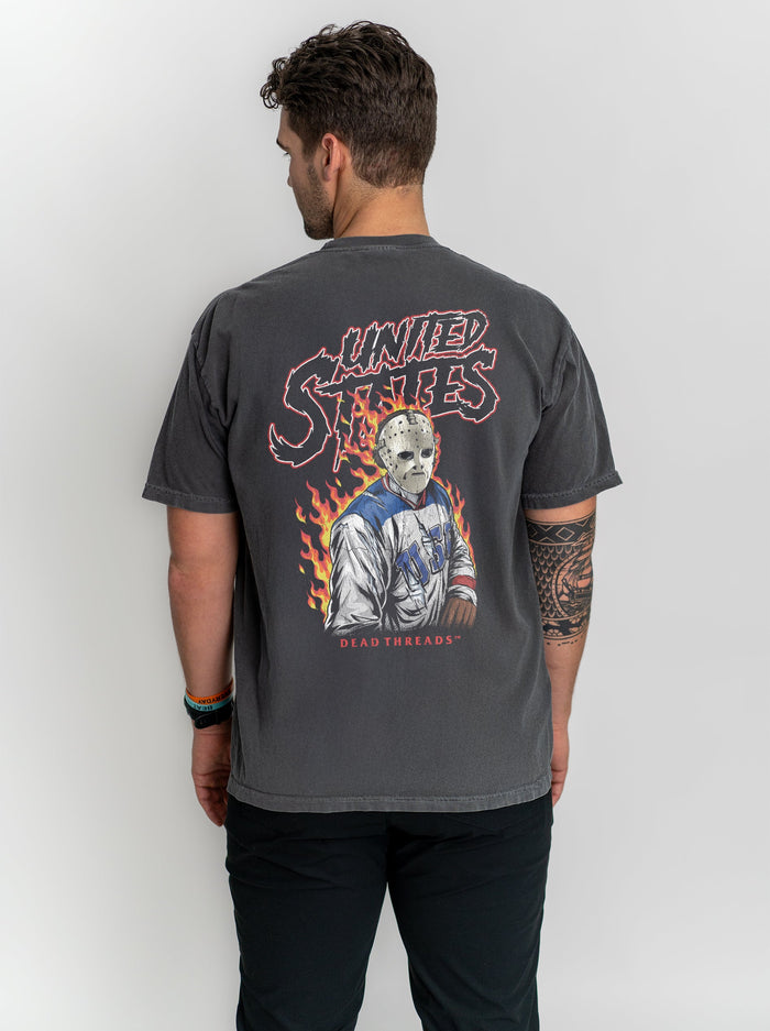 USA HOCKEY v2 - “3 SKULL” PREMIUM T - SHIRT – T-Shirt – Dead Threads Apparel
