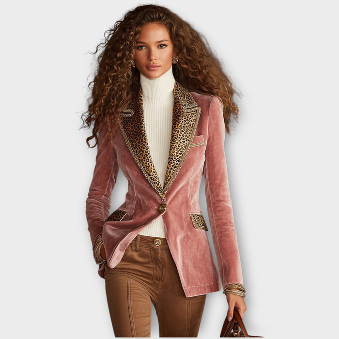 VELVET STATEMENT TRIM BLAZER