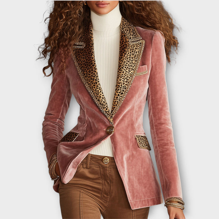 VELVET STATEMENT TRIM BLAZER