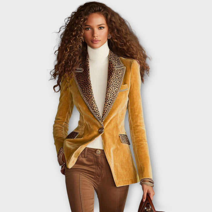 VELVET STATEMENT TRIM BLAZER