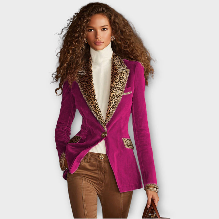VELVET STATEMENT TRIM BLAZER