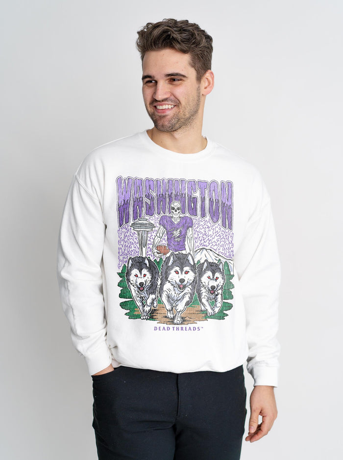 WASHINGTON FOOTBALL CREWNECK SWEATSHIRT – Sweatshirt – Dead Threads Apparel