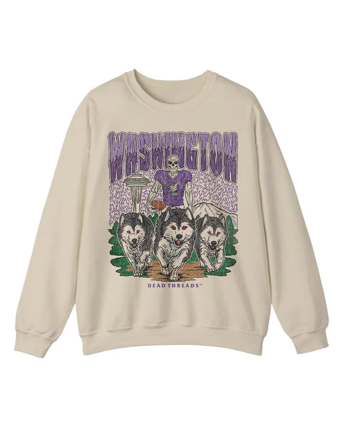 WASHINGTON FOOTBALL CREWNECK SWEATSHIRT – Sweatshirt – Dead Threads Apparel