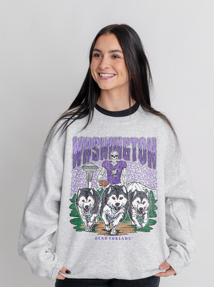 WASHINGTON FOOTBALL CREWNECK SWEATSHIRT – Sweatshirt – Dead Threads Apparel