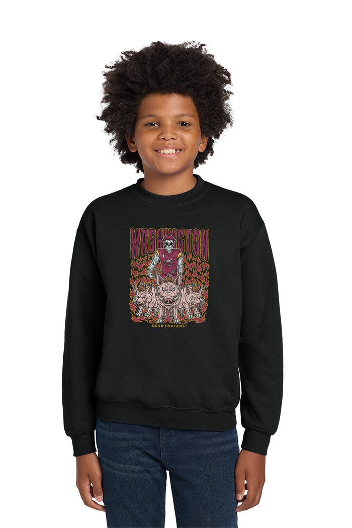 WASHINGTON FOOTBALL v1 KIDS CREWNECK SWEATSHIRT – Kids clothes – Dead Threads Apparel