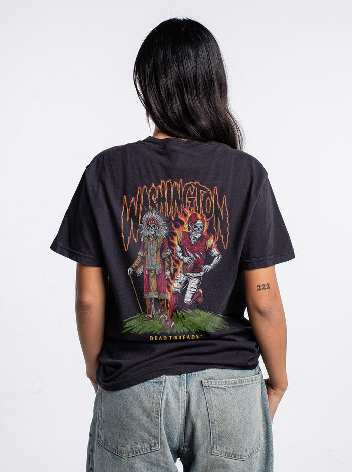 WASHINGTON FOOTBALL v3 - “3 SKULL” PREMIUM T - SHIRT – T-Shirt – Dead Threads Apparel