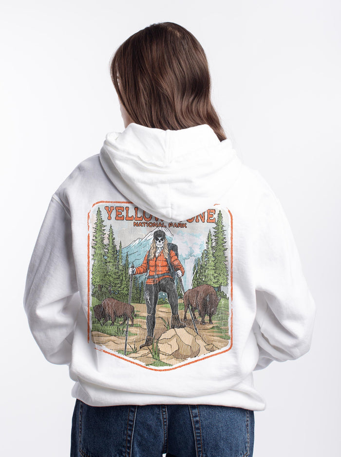 YELLOWSTONE NATIONAL PARK (FEMALE) - “DT ESSENTIAL" HOODIE – Hoodie – Dead Threads Apparel