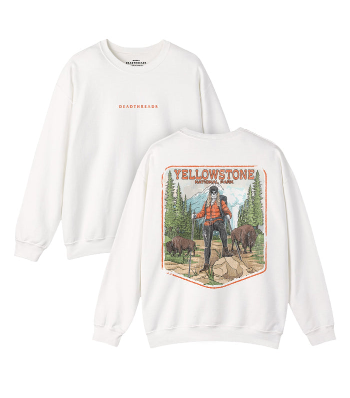 YELLOWSTONE NATIONAL PARK (MALE) - “DT ESSENTIAL" CREWNECK SWEATSHIRT – Sweatshirt – Dead Threads Apparel
