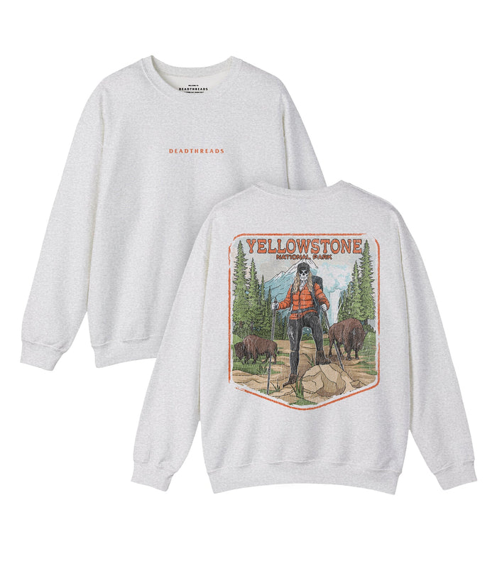 YELLOWSTONE NATIONAL PARK (MALE) - “DT ESSENTIAL" CREWNECK SWEATSHIRT – Sweatshirt – Dead Threads Apparel