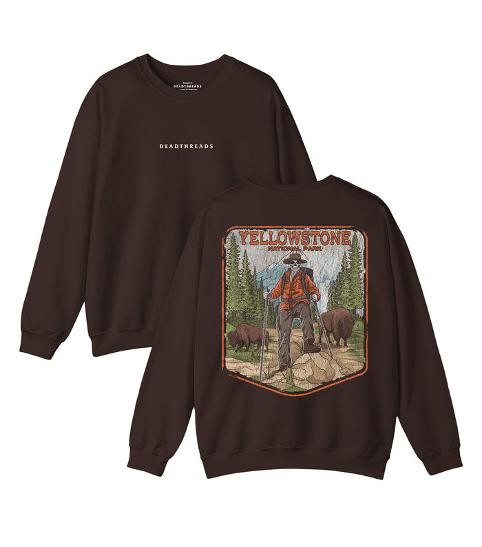 YELLOWSTONE NATIONAL PARK (MALE) - “DT ESSENTIAL" CREWNECK SWEATSHIRT – Sweatshirt – Dead Threads Apparel