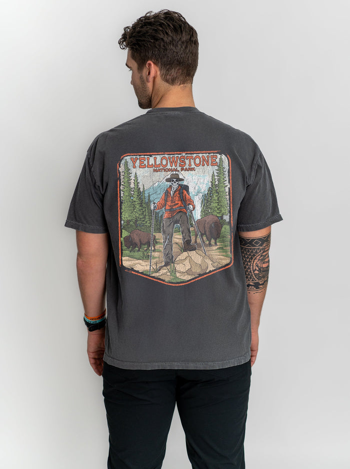 YELLOWSTONE NATIONAL PARK (MALE) - “DT ESSENTIAL" PREMIUM T - SHIRT – T-Shirt – Dead Threads Apparel