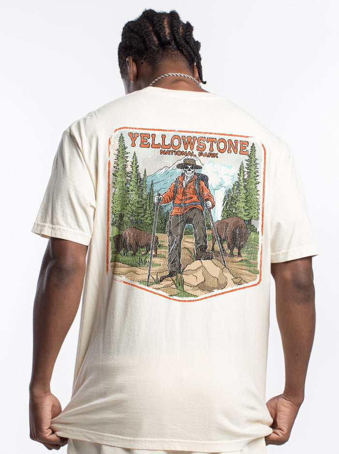 YELLOWSTONE NATIONAL PARK (MALE) - “DT ESSENTIAL" PREMIUM T - SHIRT – T-Shirt – Dead Threads Apparel