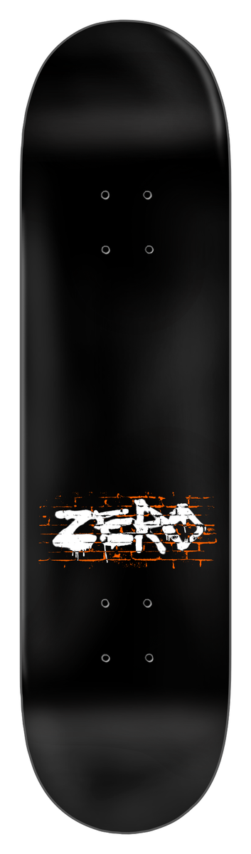 ZERO WORK SUCKS BLACK DIPPED DECK (8.25)