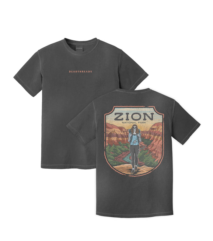 ZION NATIONAL PARK (FEMALE) - “DT ESSENTIAL" PREMIUM T - SHIRT – T-Shirt – Dead Threads Apparel