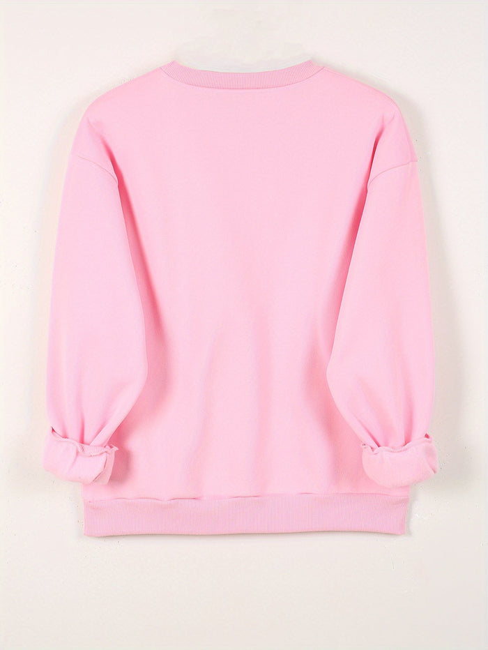 ZOEY – DOUBLE HEART GRAPHIC SWEATSHIRT